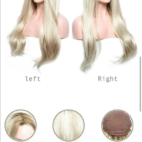 - - 💫 22” OMBRÉ BLONDE NATURAL STRAIGHT LACE FRONT WIG *NEW*